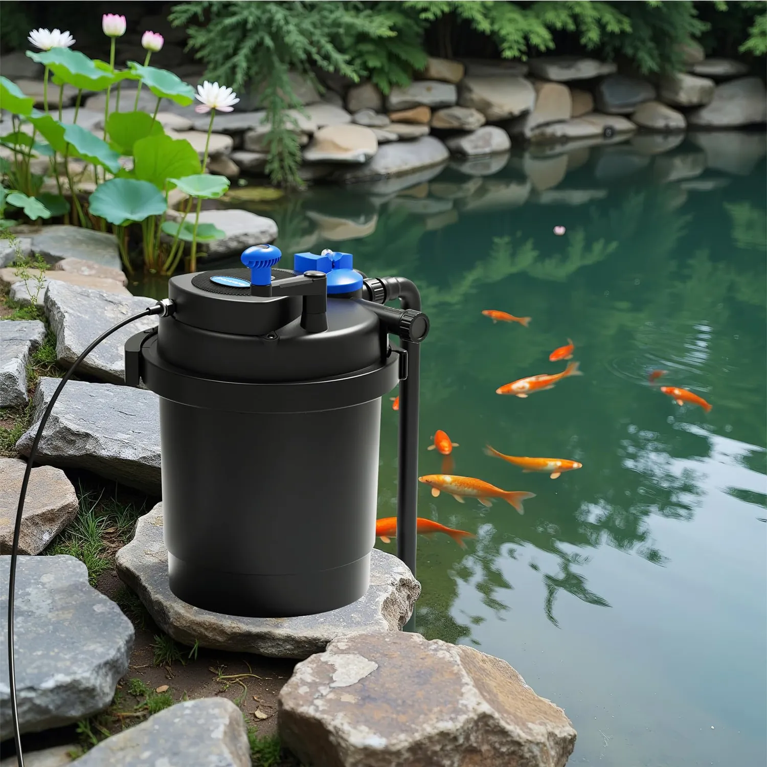 SunSun CPF-2500 Teichfilter-Set 3600 l/h 11W UVC