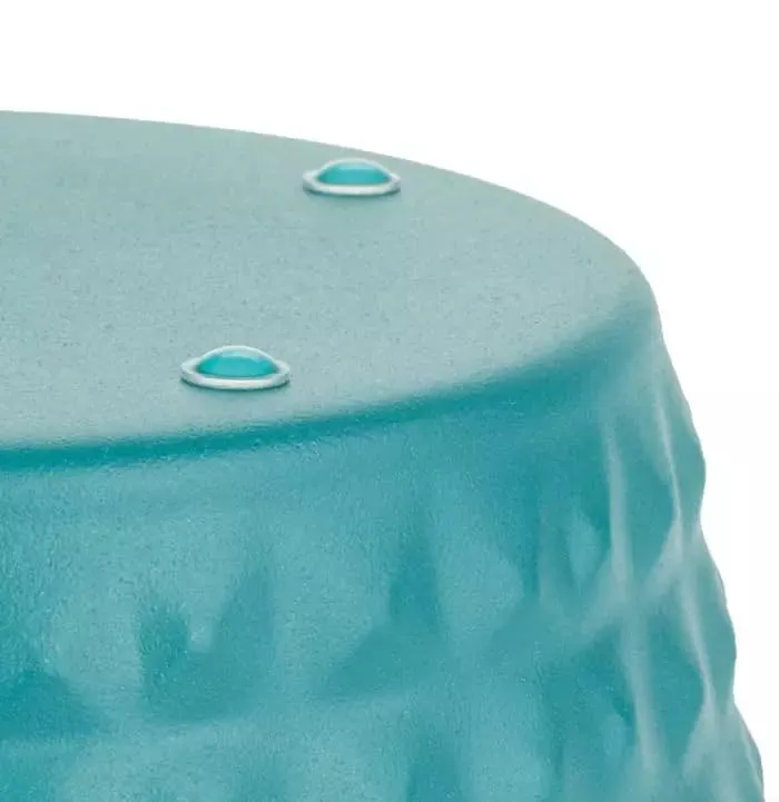 Happet Diamond Napf 11 cm 0,9 L blau Edelstahl