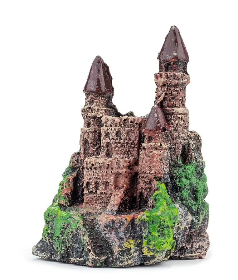Happet Castle Cave Stone 13 cm Aquariumdeko Burg Höhle