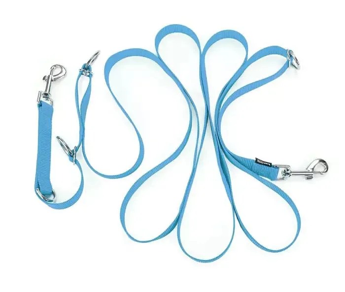 Happet Hundeleine S blau 3 m verstellbar Nylon
