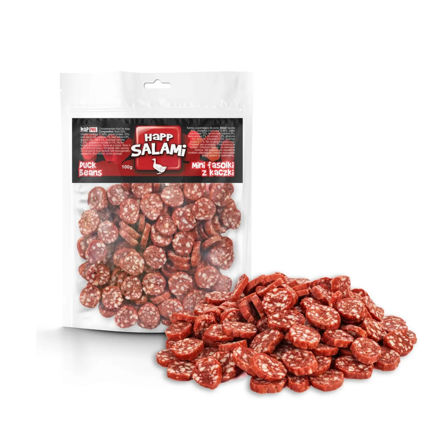 Happet Rindersalamiwürfel Hundesnack 100 g proteinreich
