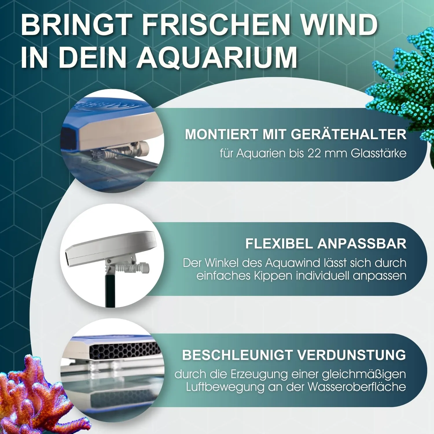 Tunze Aquawind eco chic Aquariumlüfter 2-4°C