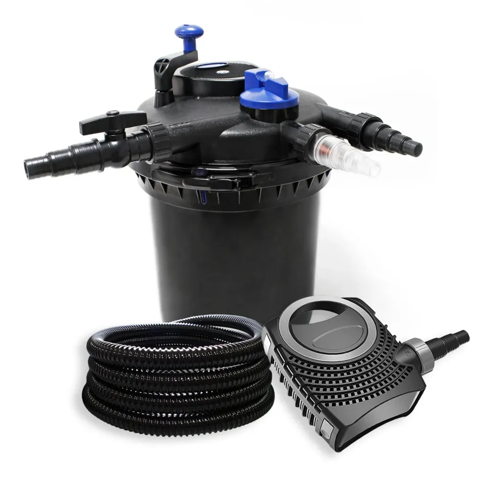 SunSun CPF-15000 Teichfilter Set 8000 l/h 25 m Schlauch