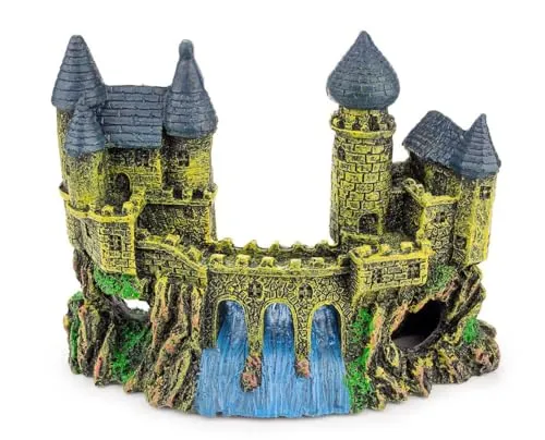 Happet Schloss Deko 16 cm Aquarium Polyresin