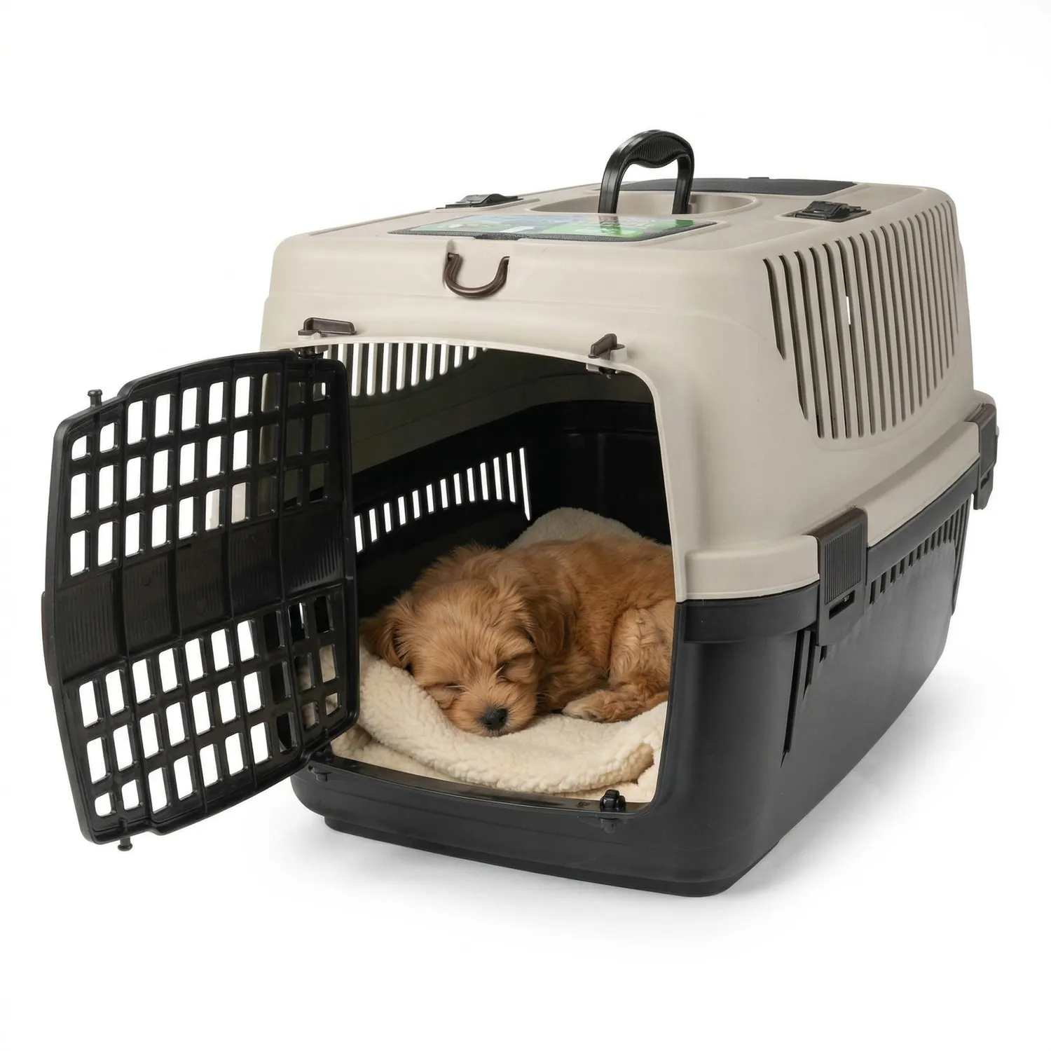 Happet Molly M Hundetransportbox Grau-Schwarz 55 cm