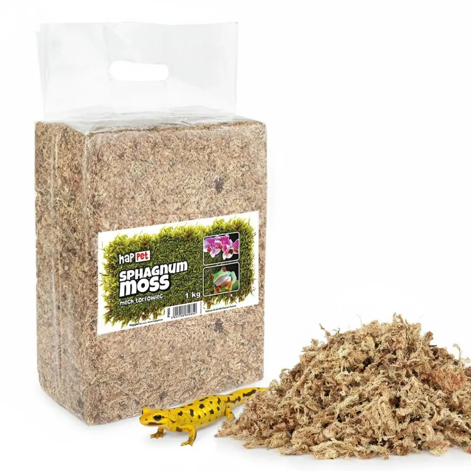 Happet Sphagnum Moos Terrarium Substrat 1 kg feucht
