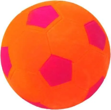Happet Fußball 90 mm Hundeball Orange weich