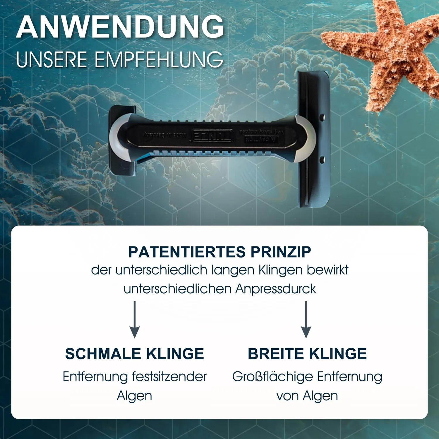 TUNZE Care Magnet Edelstahlklingen Scheibenreiniger 3 Stk