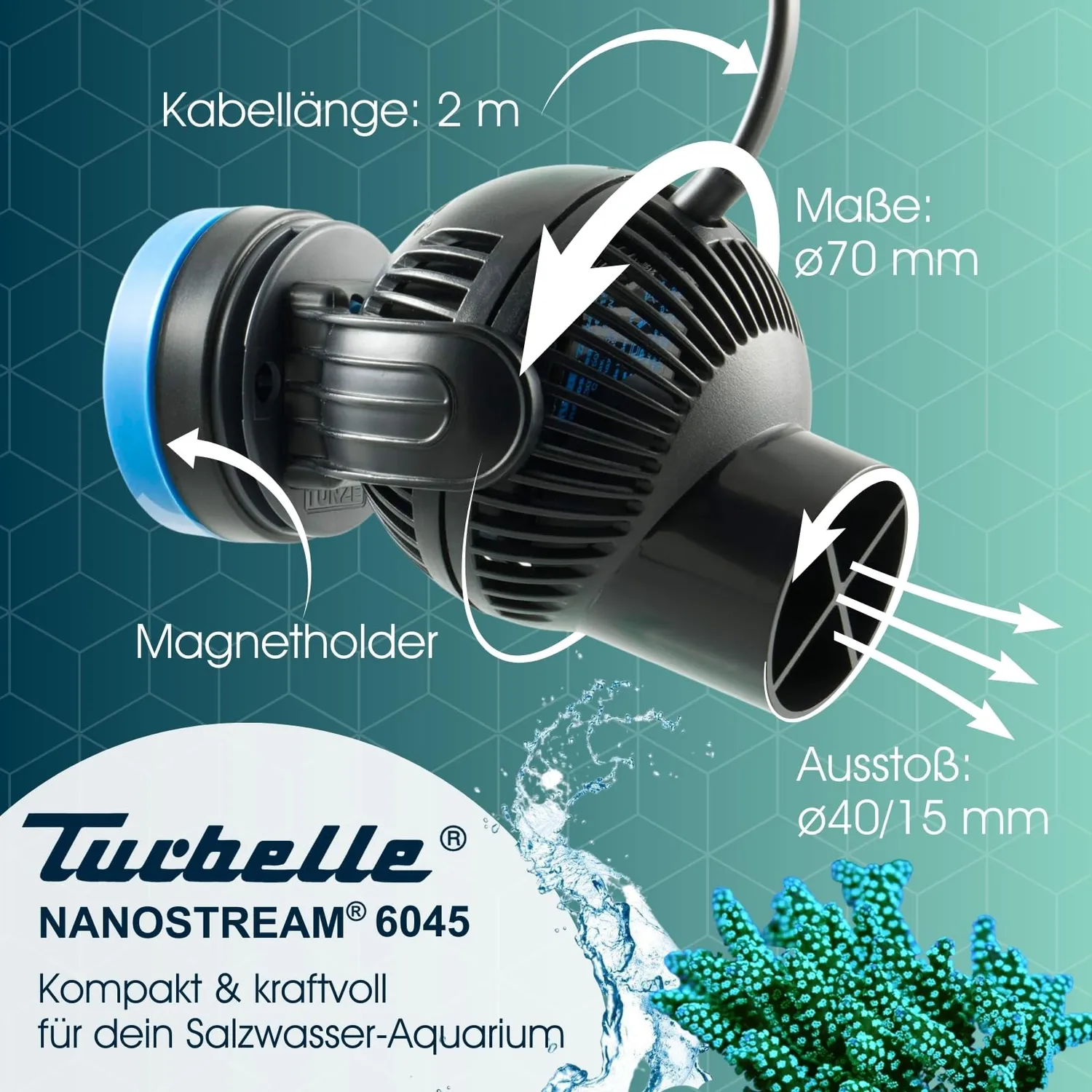 TUNZE Turbelle nanostream 6045 Strömungspumpe 4500 l/h