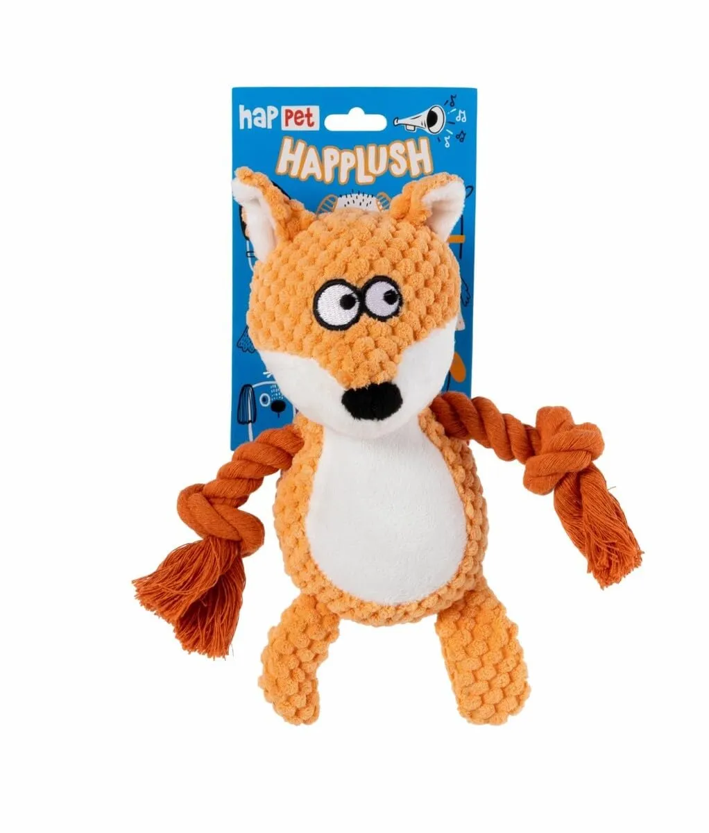 Happet Fuchs Klein Hundespielzeug Plüsch orange