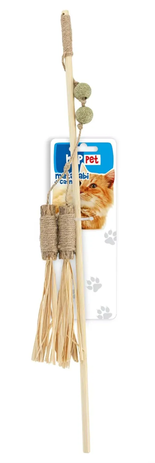 Happet Matatabi Katzenminze Zauberstab Katzenspielzeug Feder