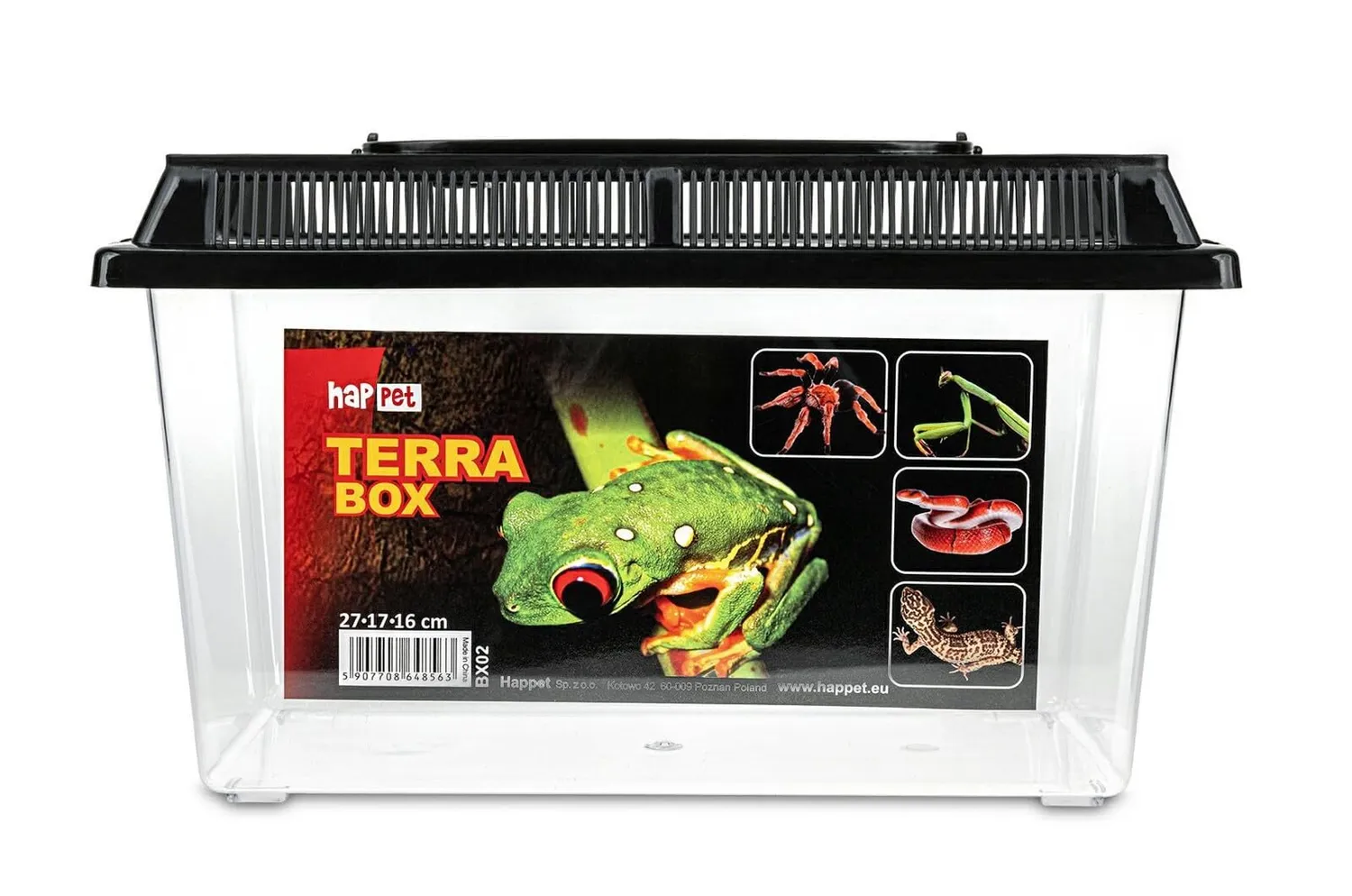 Happet Terra Box Light Zuchtbox 27x17x16 cm transparent