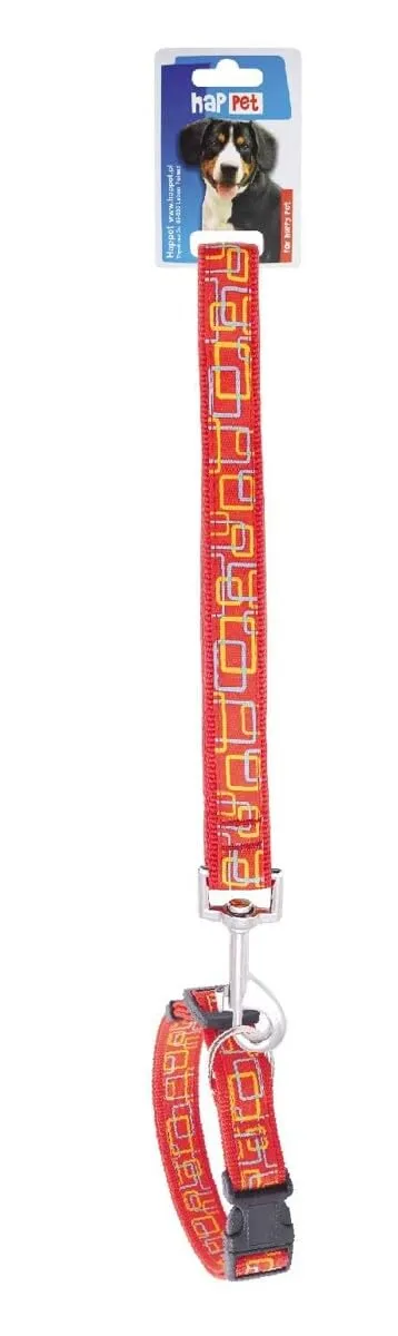 Happet Basic Style Halsband und Leine Set 2,5 cm violett Herz