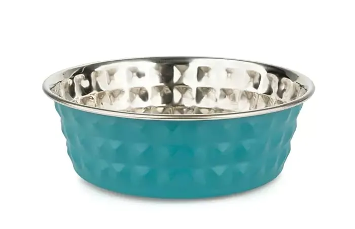Happet Diamond Napf 11 cm 0,9 L blau Edelstahl