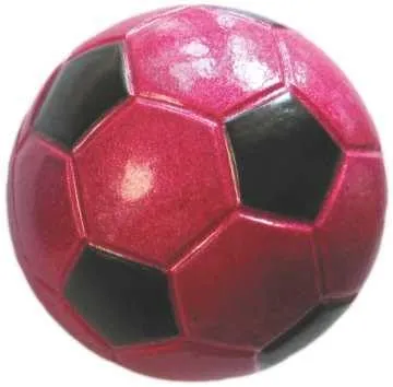 Happet Fußball 90 mm Hundeball Orange weich