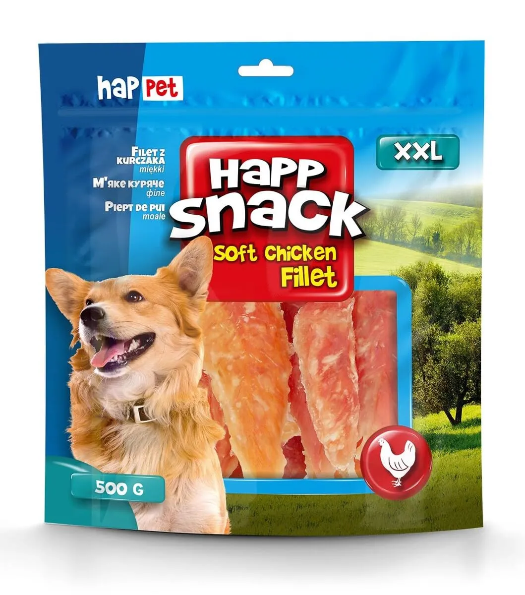 Happet Hähnchen-Jerky Hundesnack 500 g proteinreich