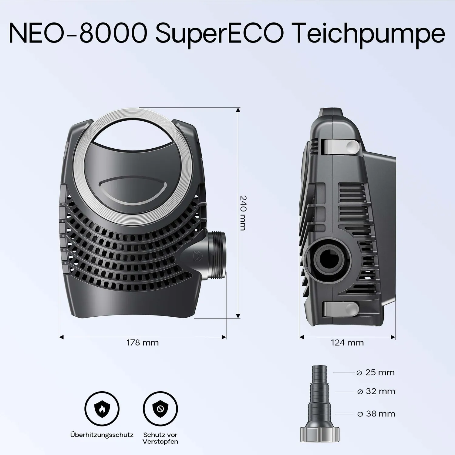 SunSun CPF-15000 Teichfilter-Set 18W NEO8000 8000 l/h