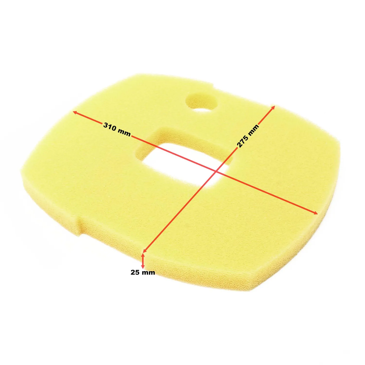 SunSun CUF-2800 Filterschwamm gelb fein 25 mm Ersatz