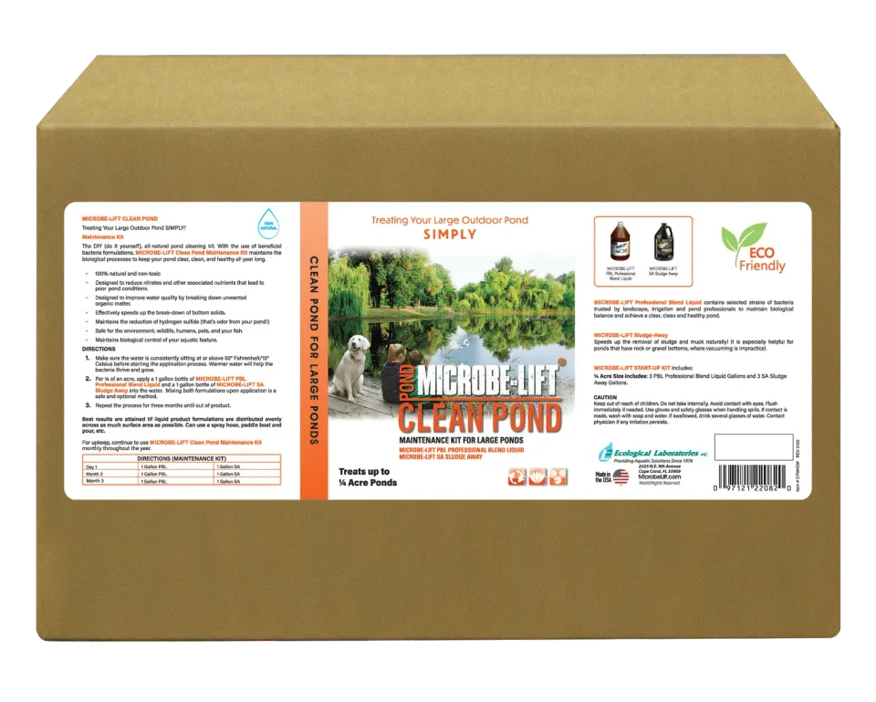 Microbe-Lift Clean Pond Maintenance Kit Teichpflege 6x 3,8 L