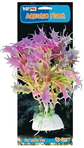 Happet Kunstpflanze pink-grün 10 cm Aquarium