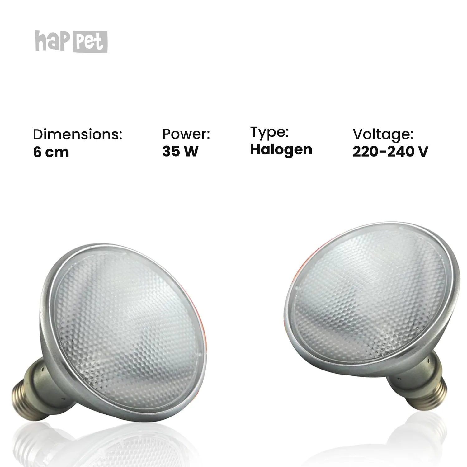 Happet Terrarium Wärmelampe 35W E27 UVA Sonnenplatz