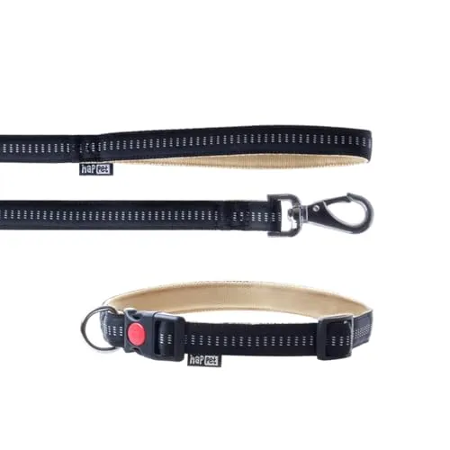 Happet Soft Style Leinen-Set M schwarz-beige Nylon