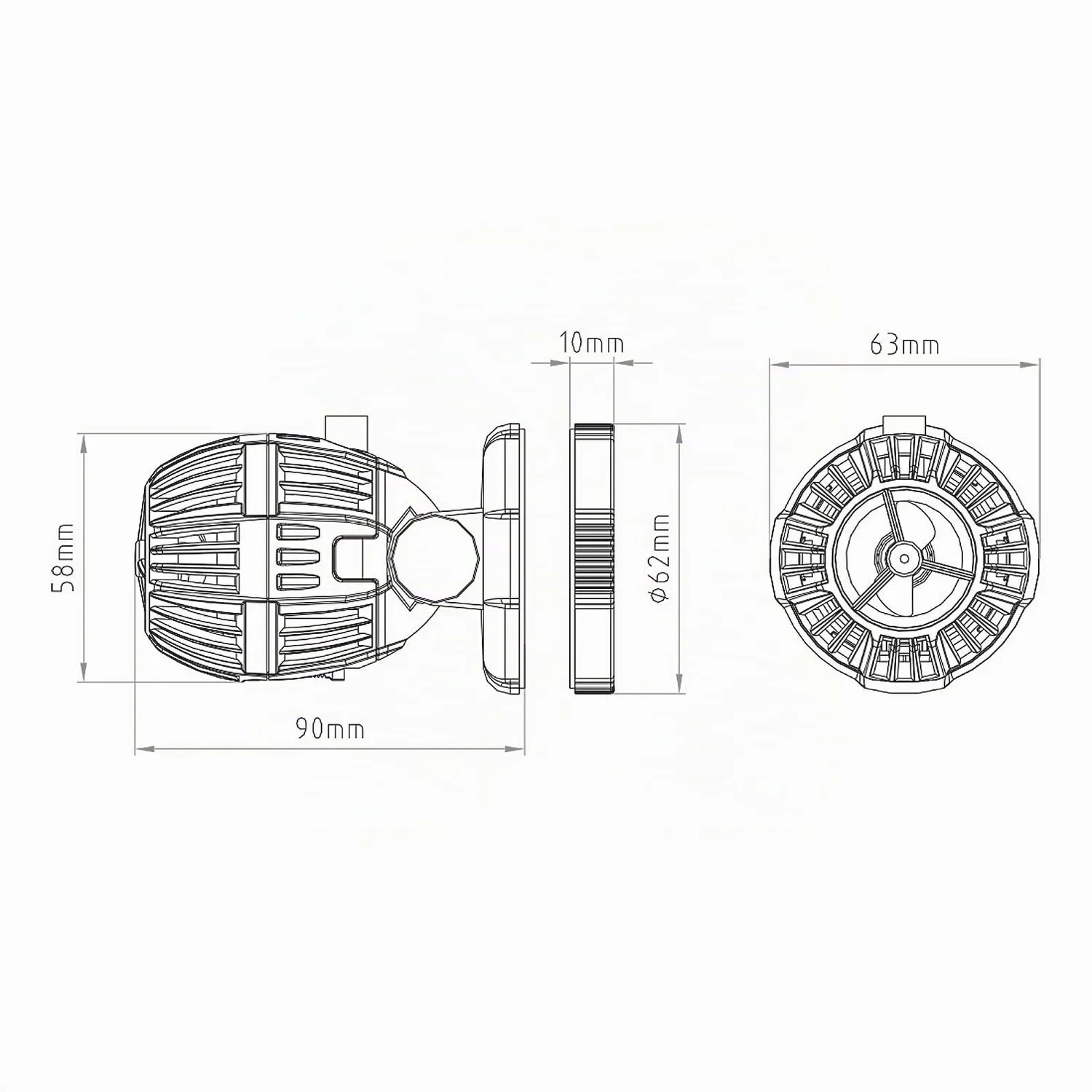 SunSun CW-110 Strömungspumpe 500-4000 l/h 10W