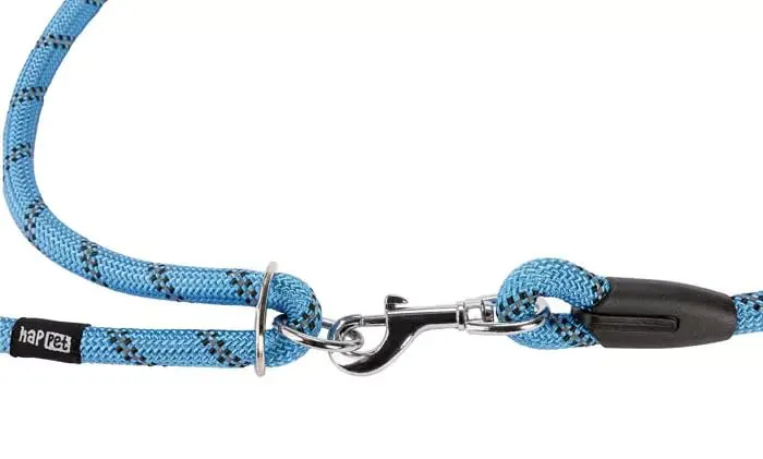 Happet Seilleine S Blau 3 m Nylon-Hundeleine verstellbar
