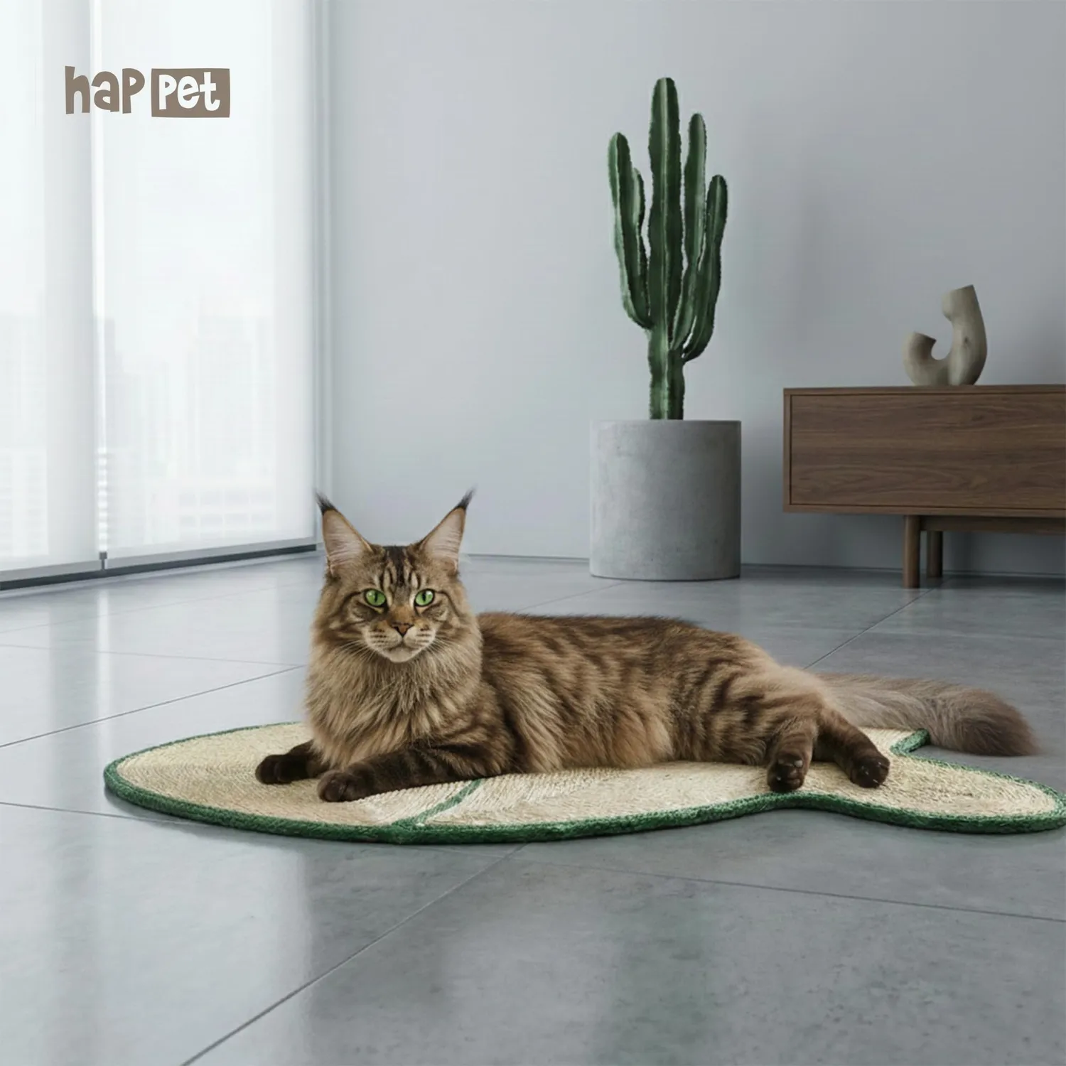 Happet Fischmatte 60 cm Sisal Kratzmatte Katze