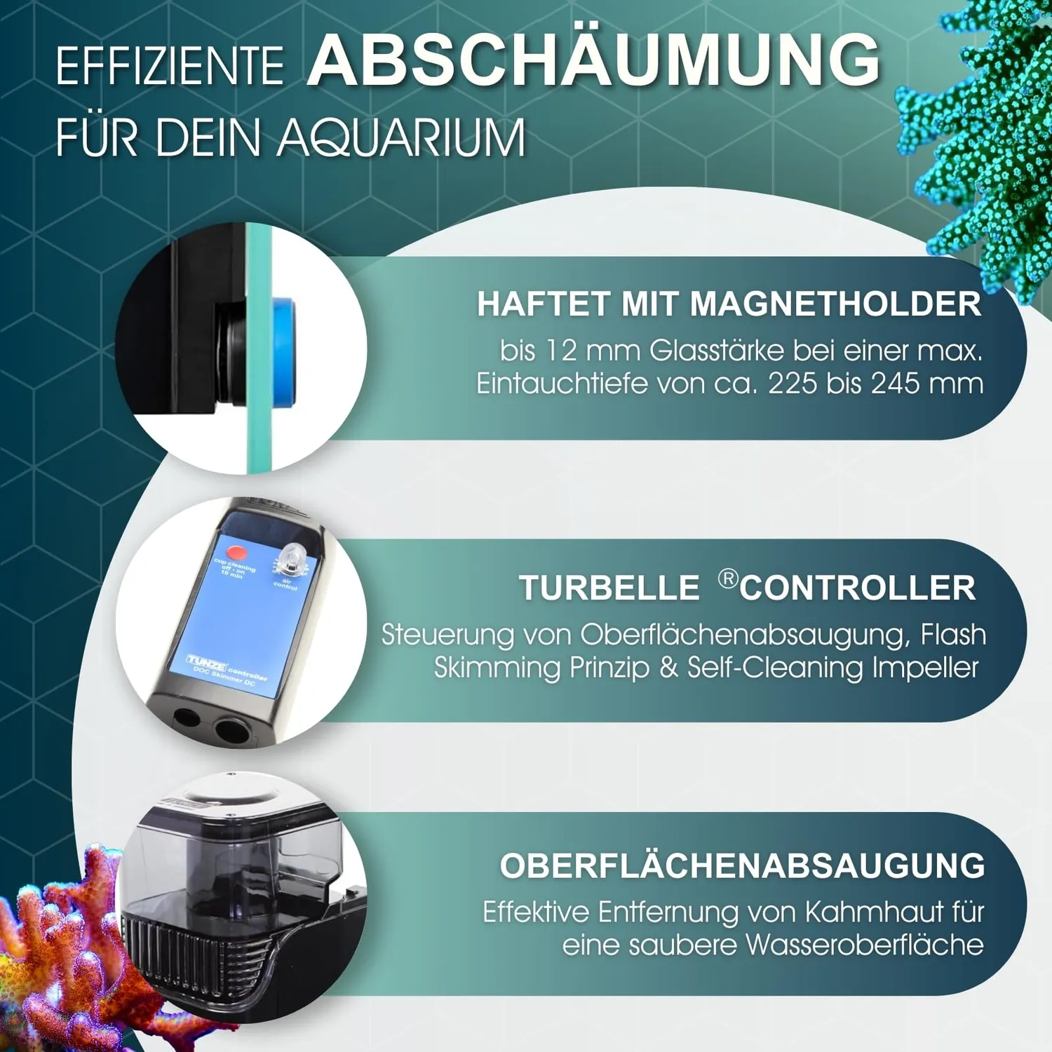 Tunze Comline DOC Skimmer 9004 DC Eiweißabschäumer 300 l