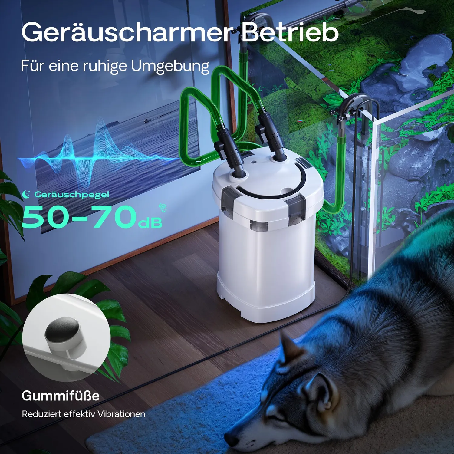 SunSun HW-504A Außenfilter 800 l/h Aquarium