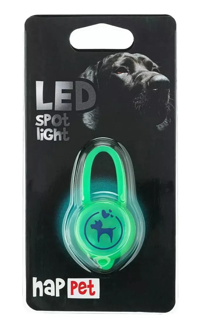 Happet LED-Anhänger Silikon Rot für Hunde Katzen