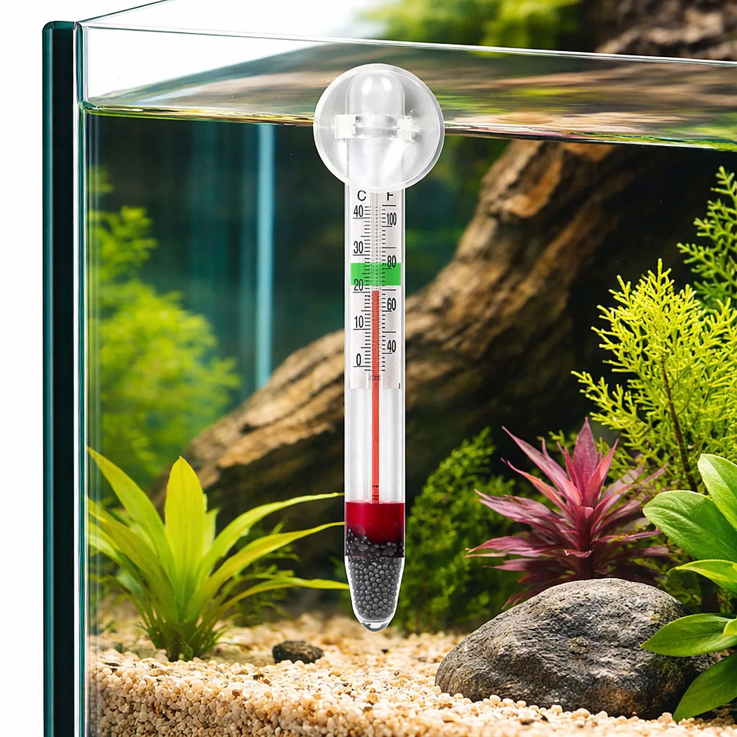 SunSun WDJ-02 Aquarium Thermometer Glas -1 bis 43 °C