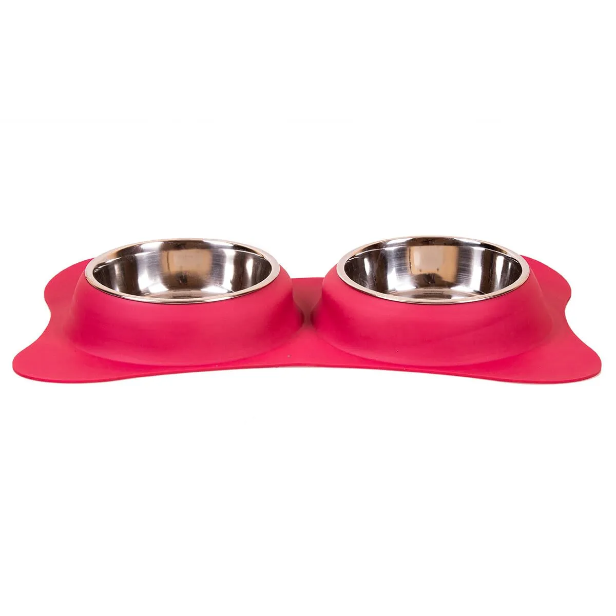 Happet King S Doppelnapf Edelstahl braun 2x0,24 l
