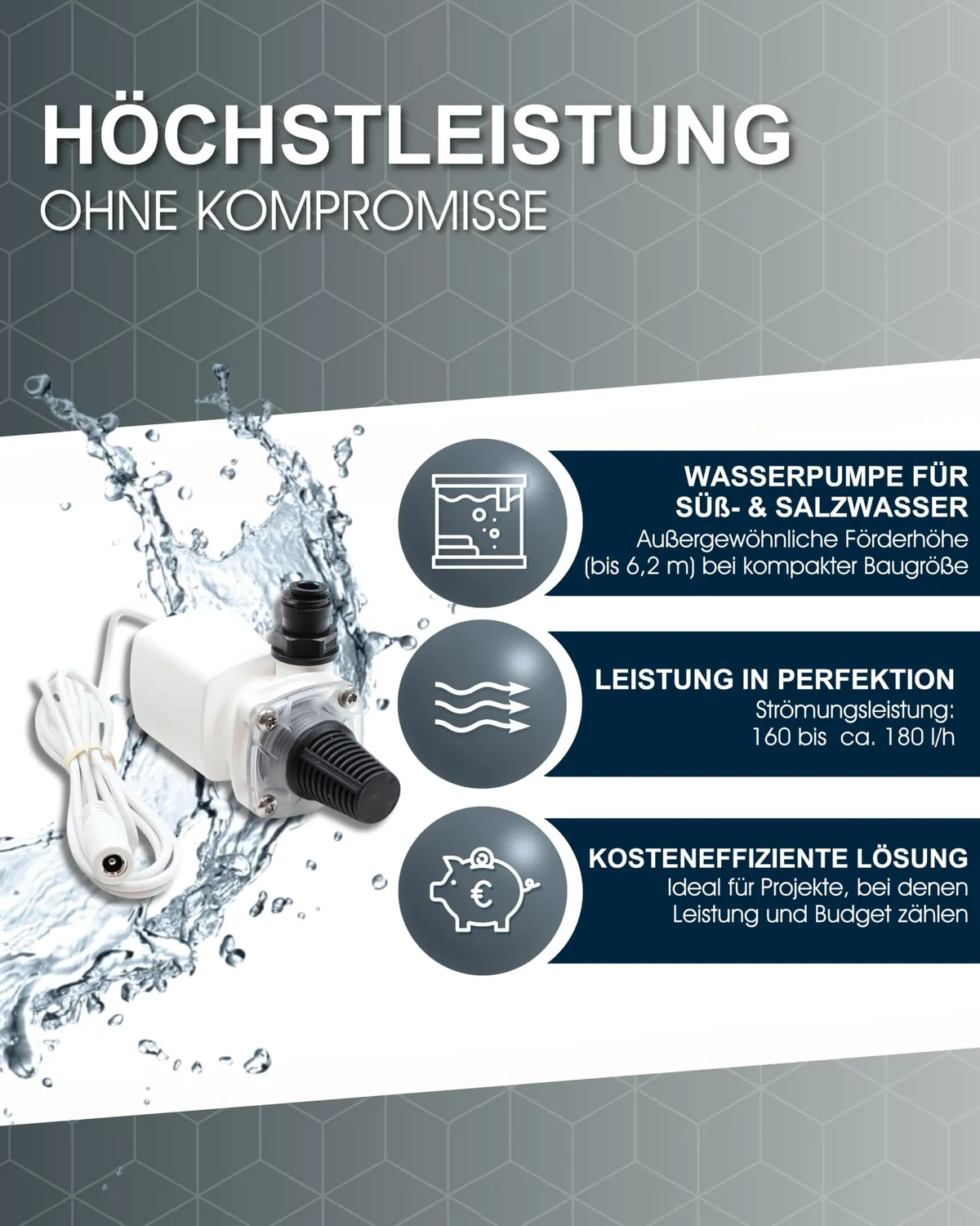 TUNZE Turbelle High Jet 5030 Wasserpumpe DC-Buchse