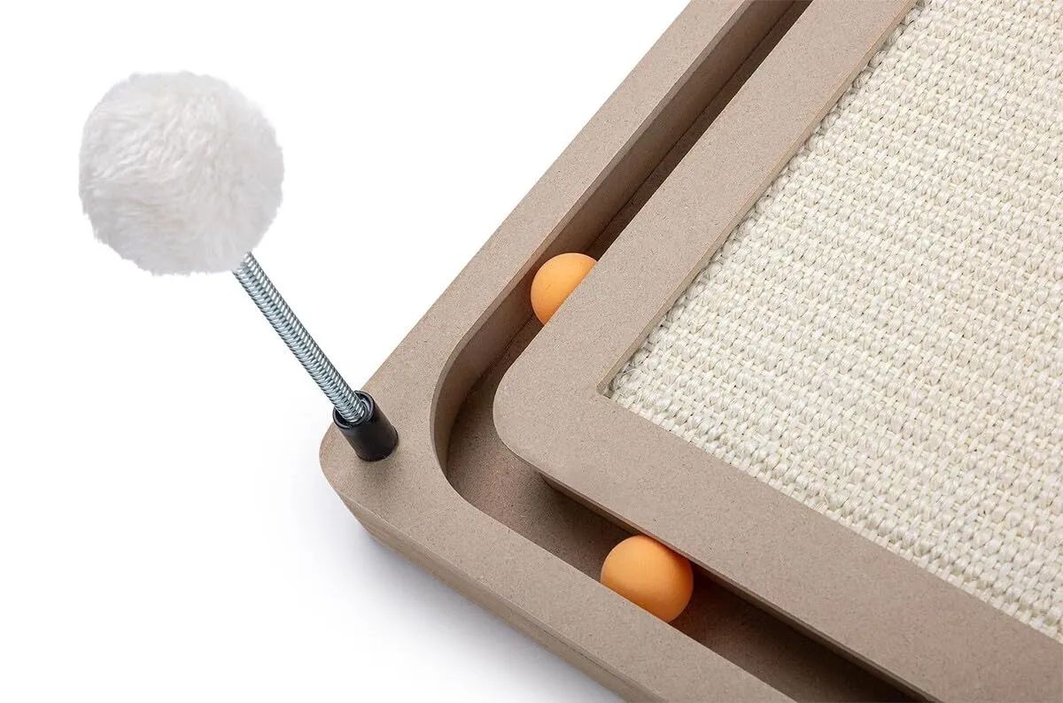 Happet Katzenbett 49,5 cm Kratzmöbel Dunkelgrau Sisal