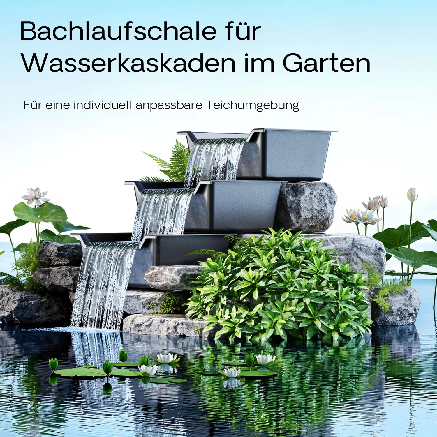 SunSun Bachlaufschale Pond Bowl 60 l GFK-Wanne