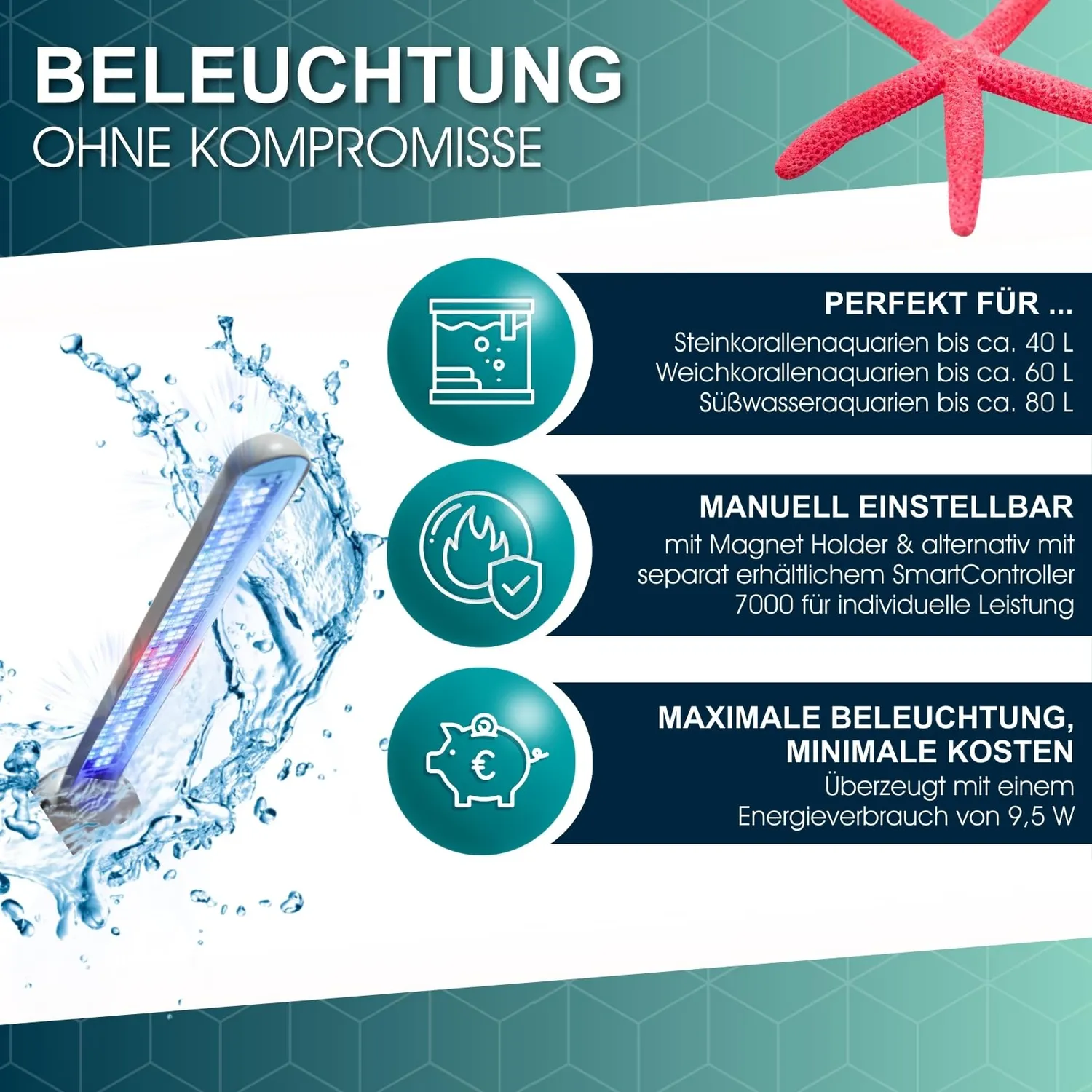Tunze 8850.000 LED Full Spectrum 26W Aquarienbeleuchtung