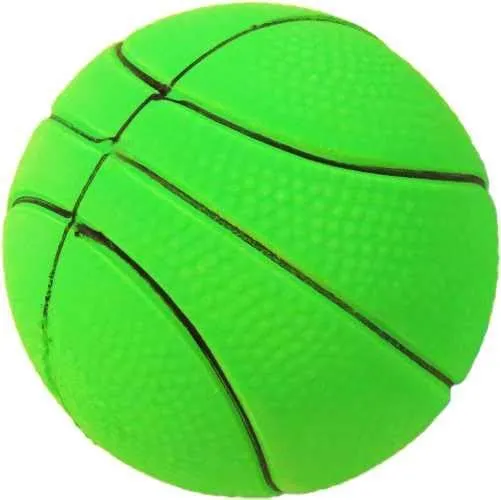 Happet Basketball Hundespielzeug 72mm gelb Schaumstoff weich