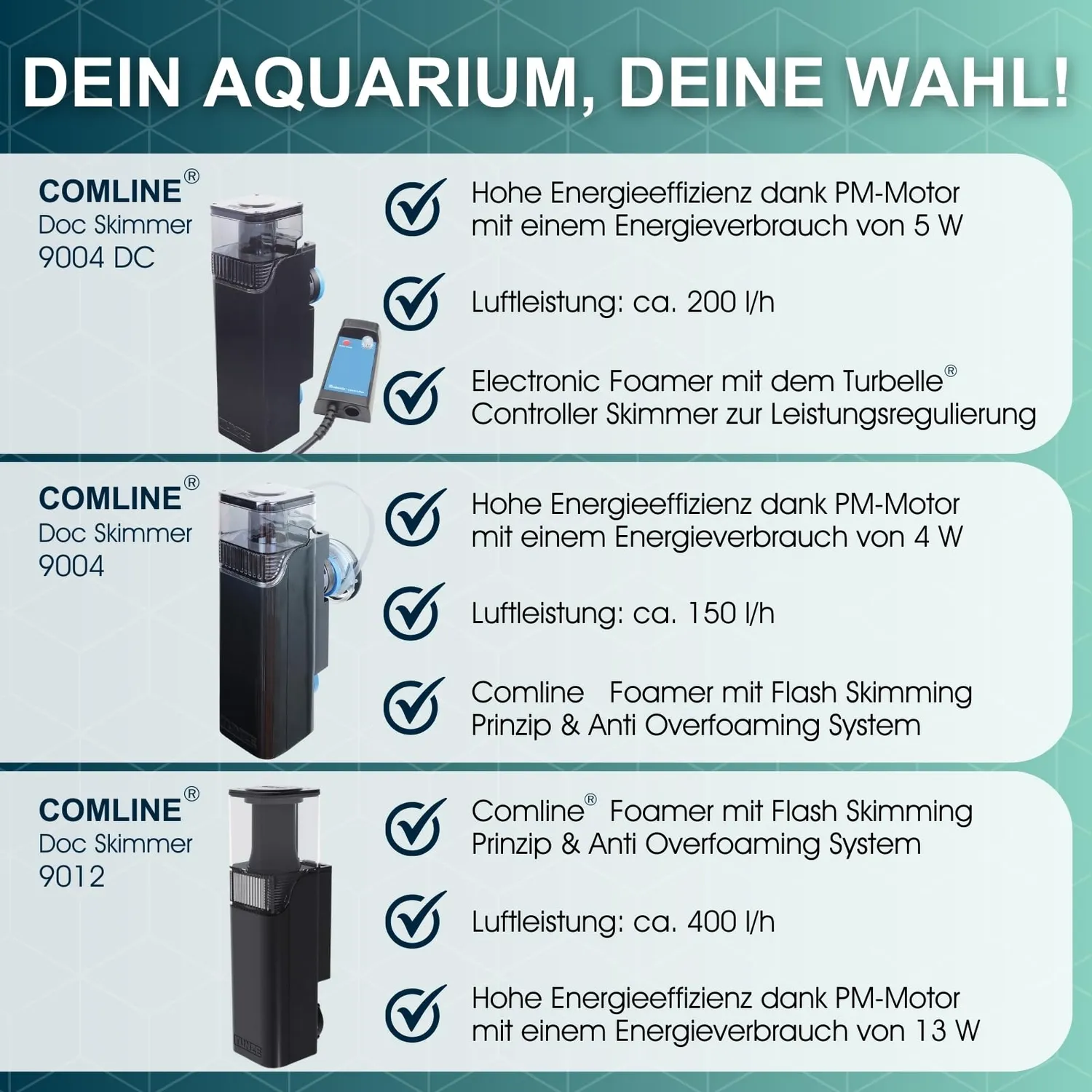 Tunze Comline DOC Skimmer 9004 DC Eiweißabschäumer 300 l