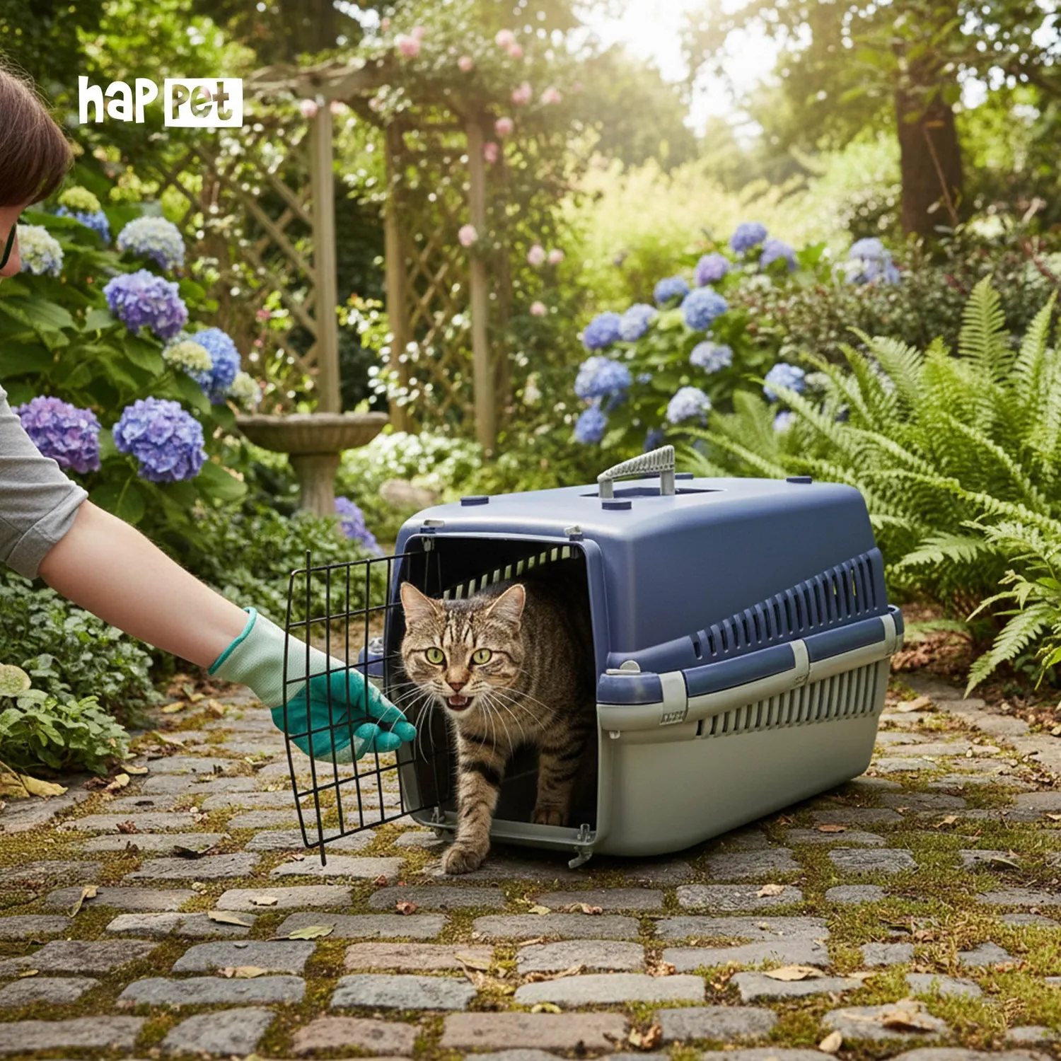 Happet Oggy S Transportbox 49x33x30 cm Blau Katzenbox