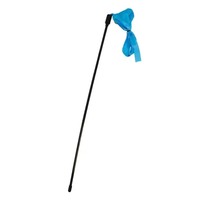 Happet Angelrute Katze 48 cm Vogel mit Federn