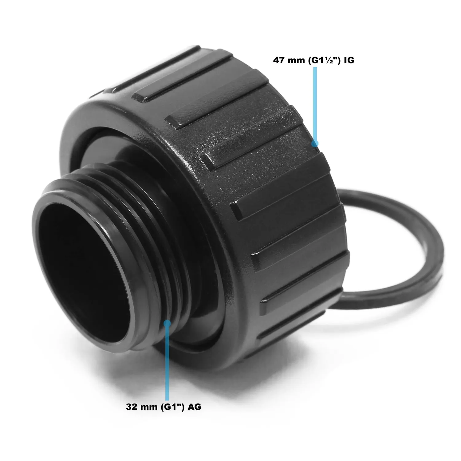 SunSun Pumpenverbinder 47,44 auf 32,89 mm Reduzierung