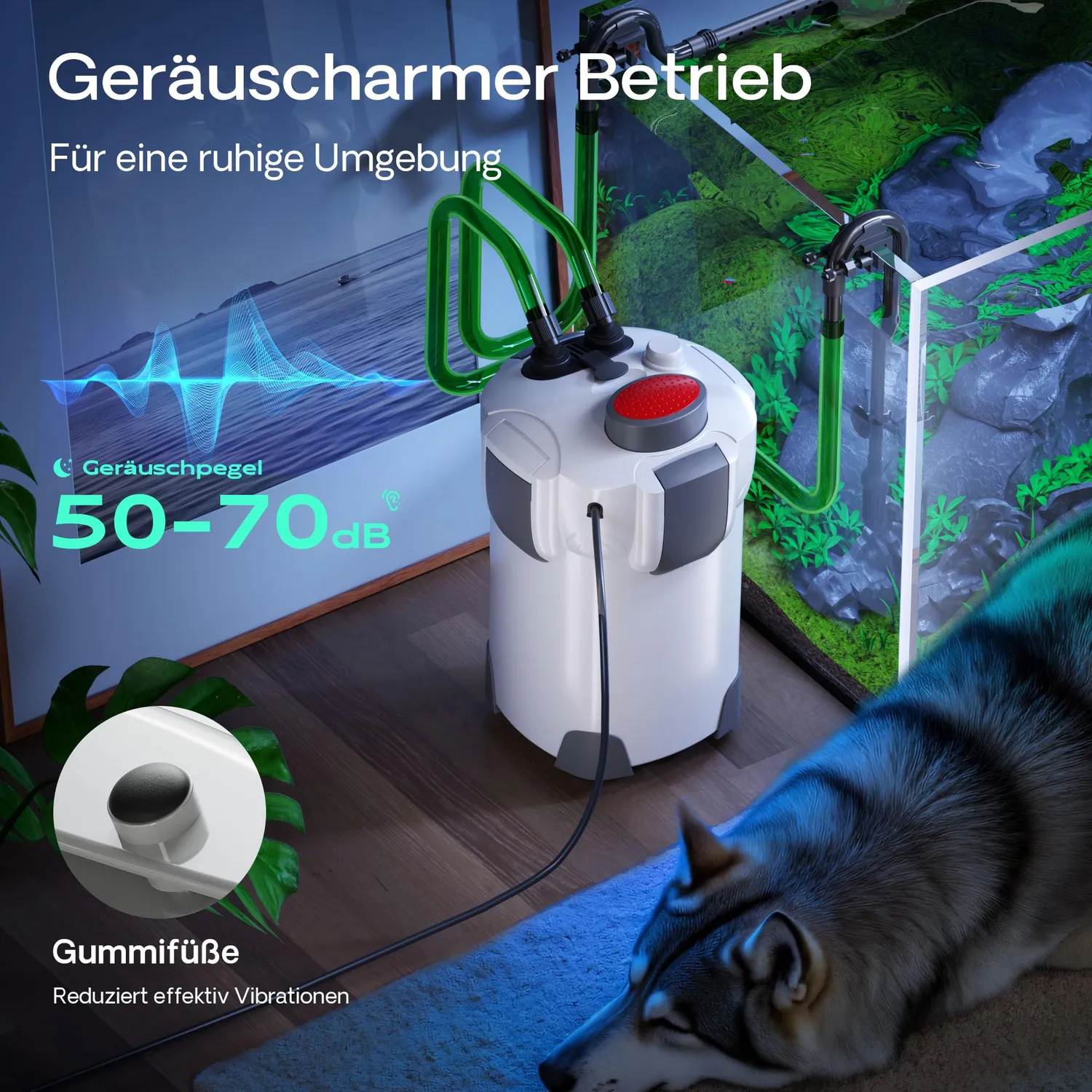 SunSun HW-302 Außenfilter 1000 l/h für Aquarien bis 400 l