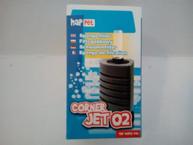 Happet Corner-Jet 02 Eckschwammfilter Aquarium 80L