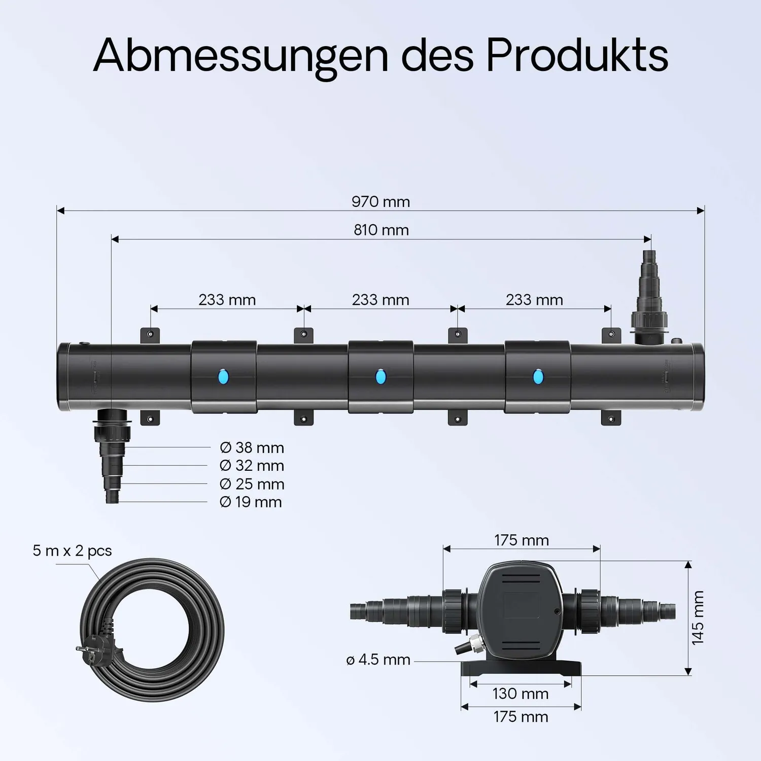 SunSun CBF-350C CUV-272 Teichfilter Set 72W