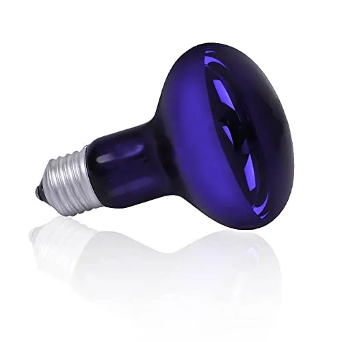 Happet Mondlicht Wärmelampe 60 Watt Terrariumlampe Blaulicht