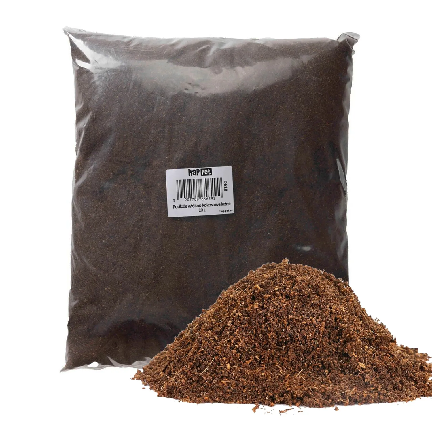 Happet Kokosboden 3 L Terrariensubstrat Natur für Reptilien