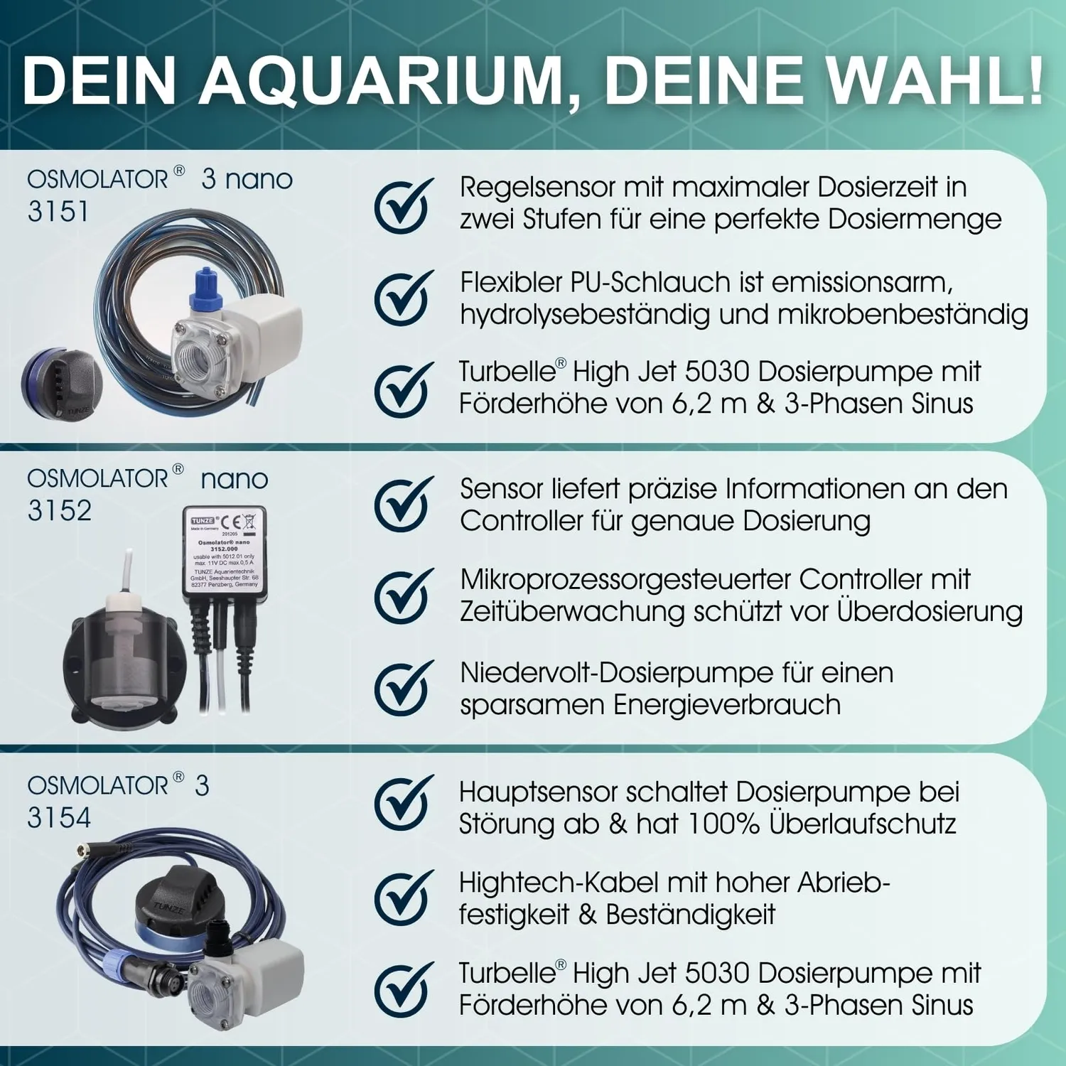 Tunze Osmolator 3 nano Wasserstandsregler bis 250l