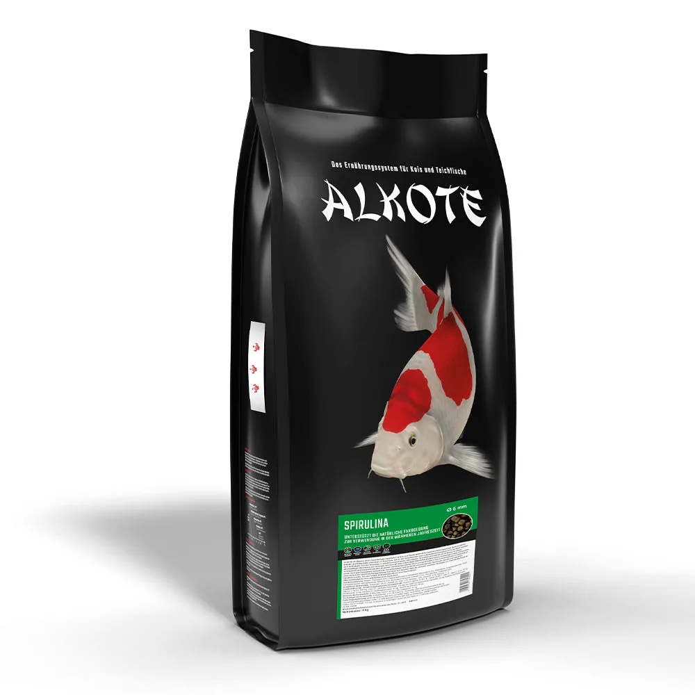 ALKOTE Spirulina Koifutter 6 mm 3 kg für Sommerfarbe